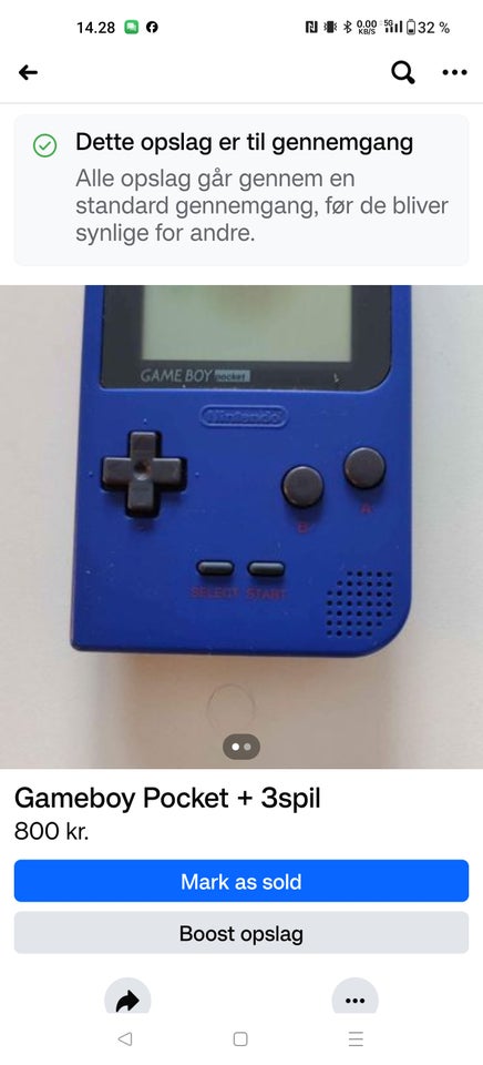 Nintendo Gameboy Pocket God