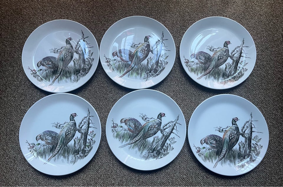 Porcelæn Tallerkner Game Birds