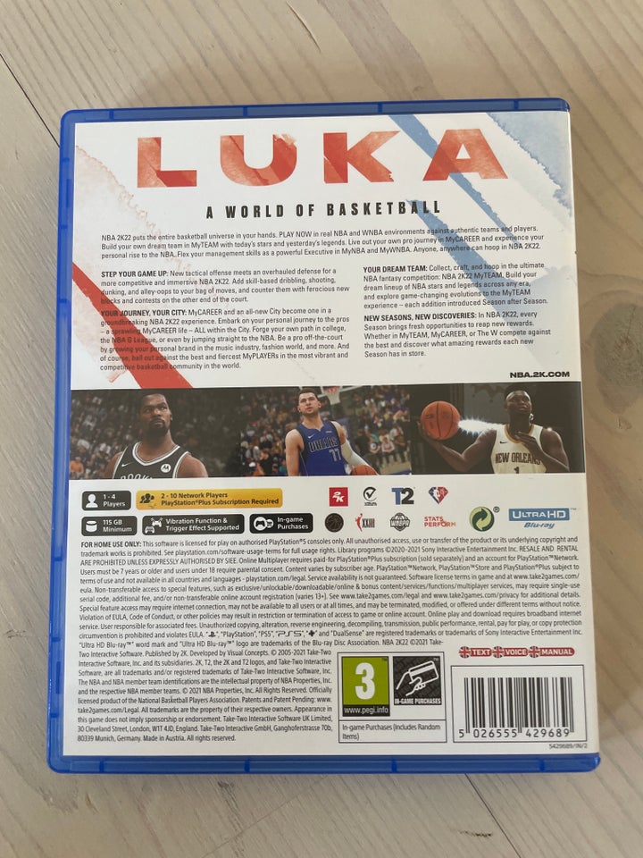 NBA 2K 22 PS5 sport