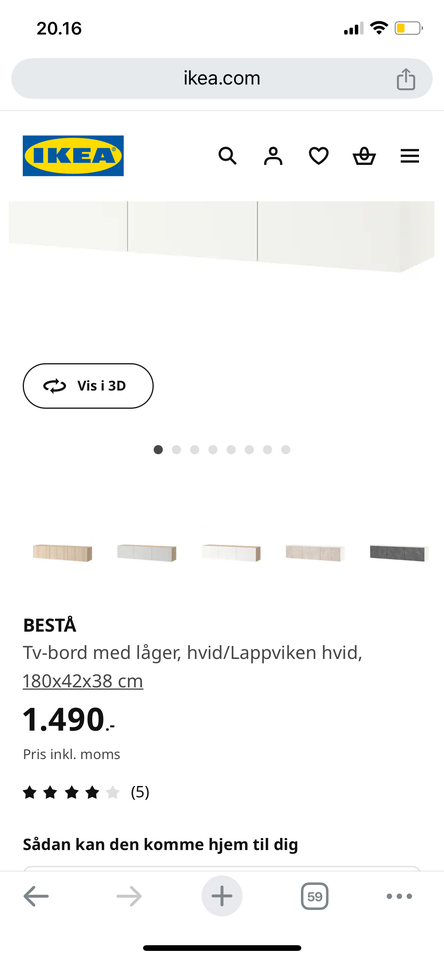 TV bord, Ikea, God