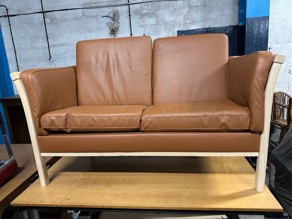 Sofa, læder, 2 pers.