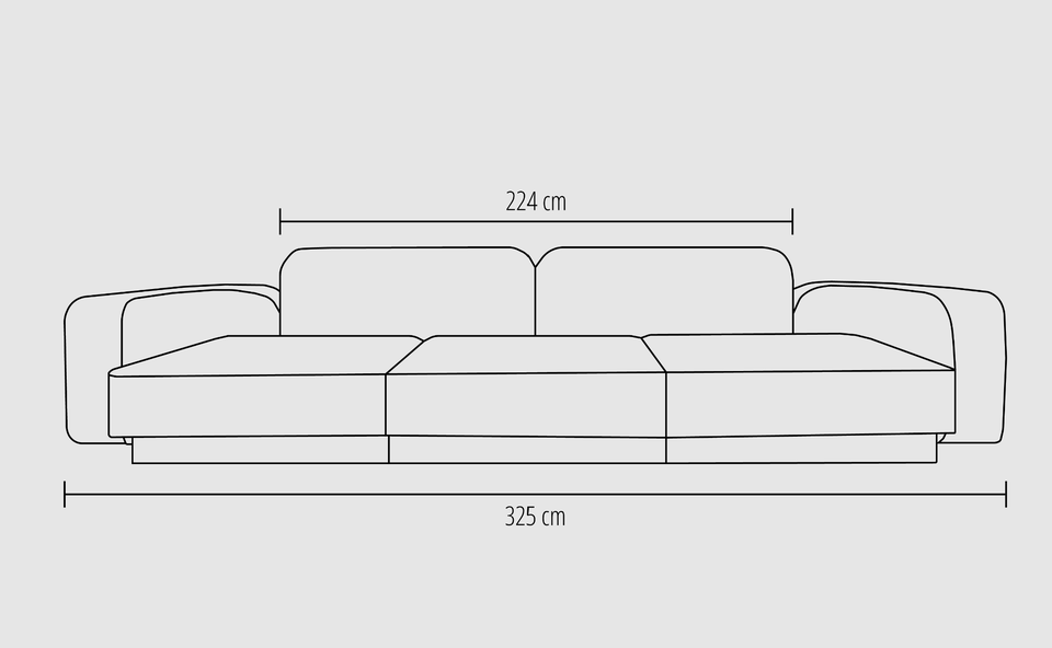 Sofa uld 6 pers