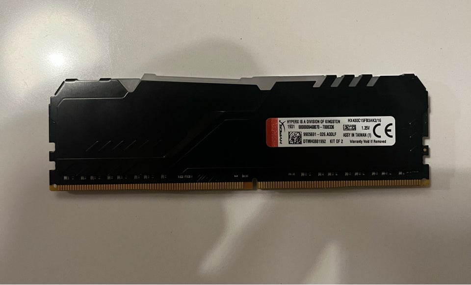 Kingston HyperX, 8GB, DDR4 SDRAM