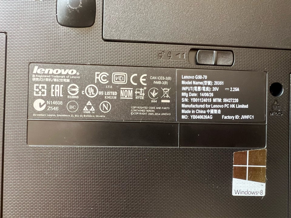 Lenovo Intet core i5 GHz