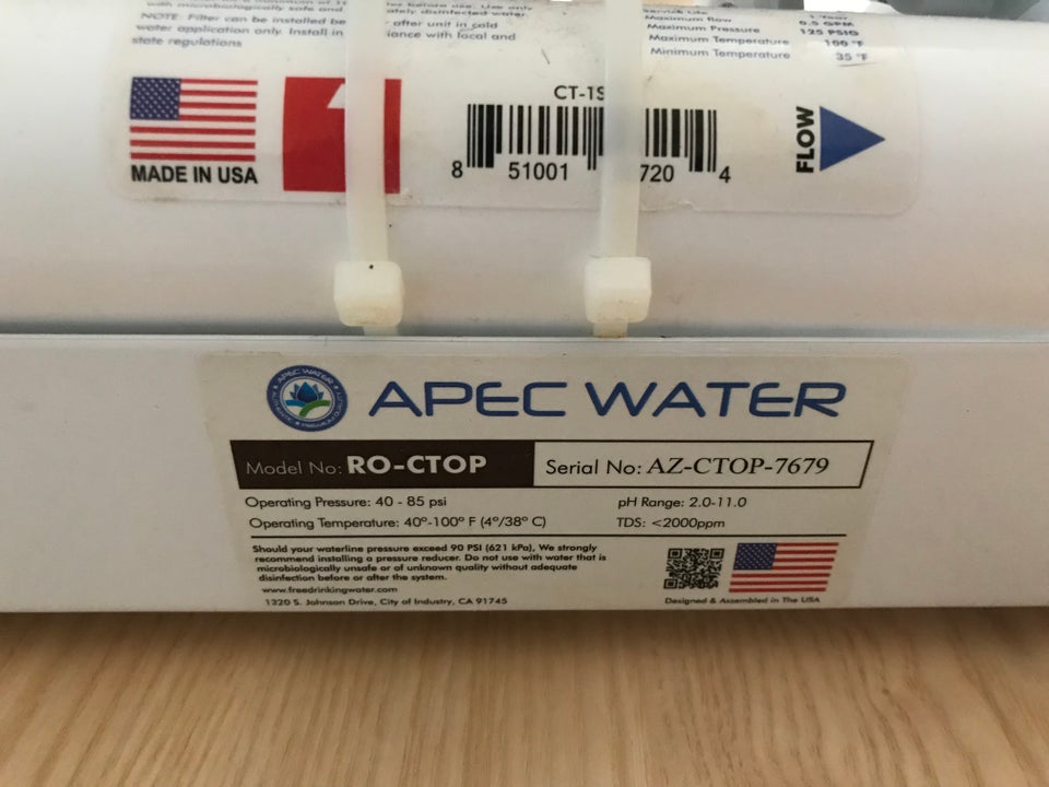 Vandfilter, Apec Water Systems