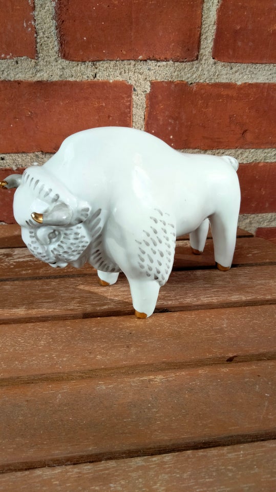 Bison Okse porcelæn figur USSR