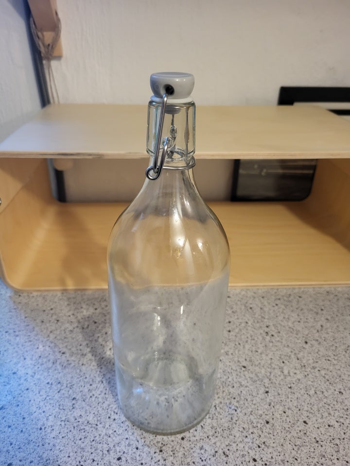 Glas Glasflaske med patentprop