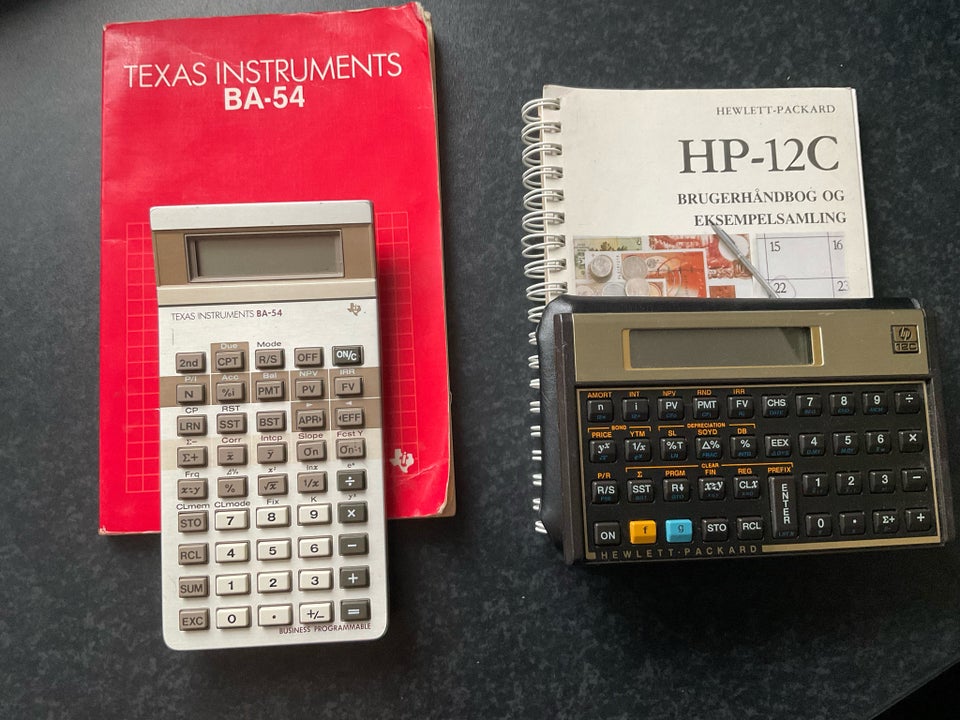 Hp-12 c og Texas BA-54