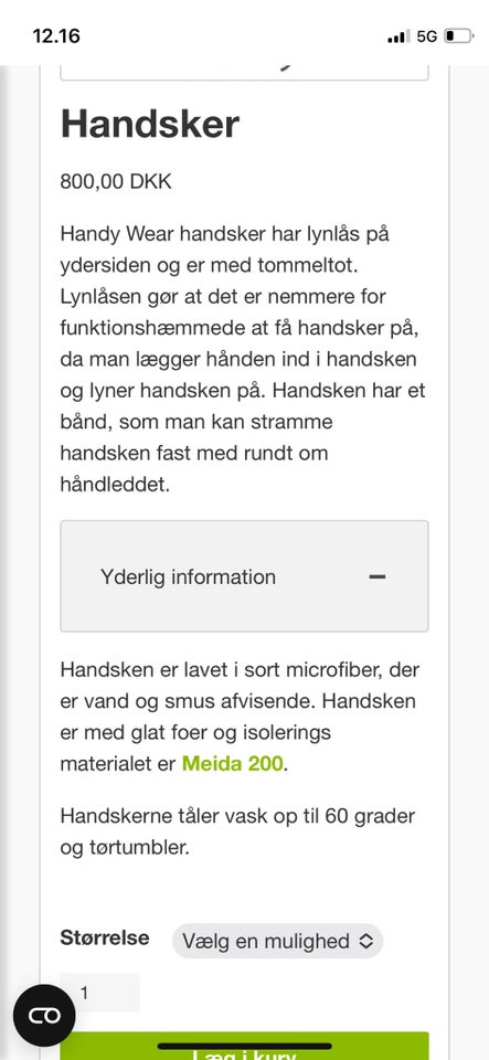 Handsker, Handsker til