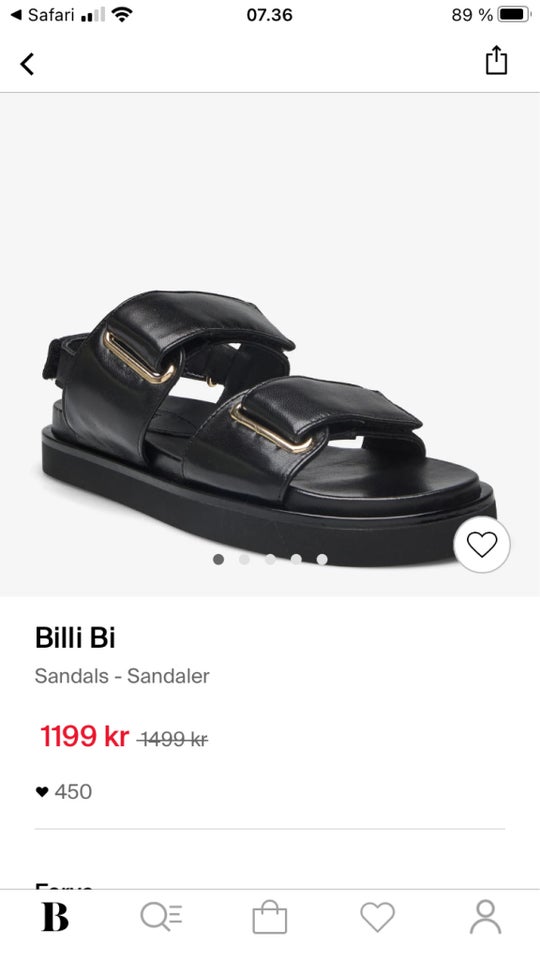 Sandaler, str. 36, Billi Bi