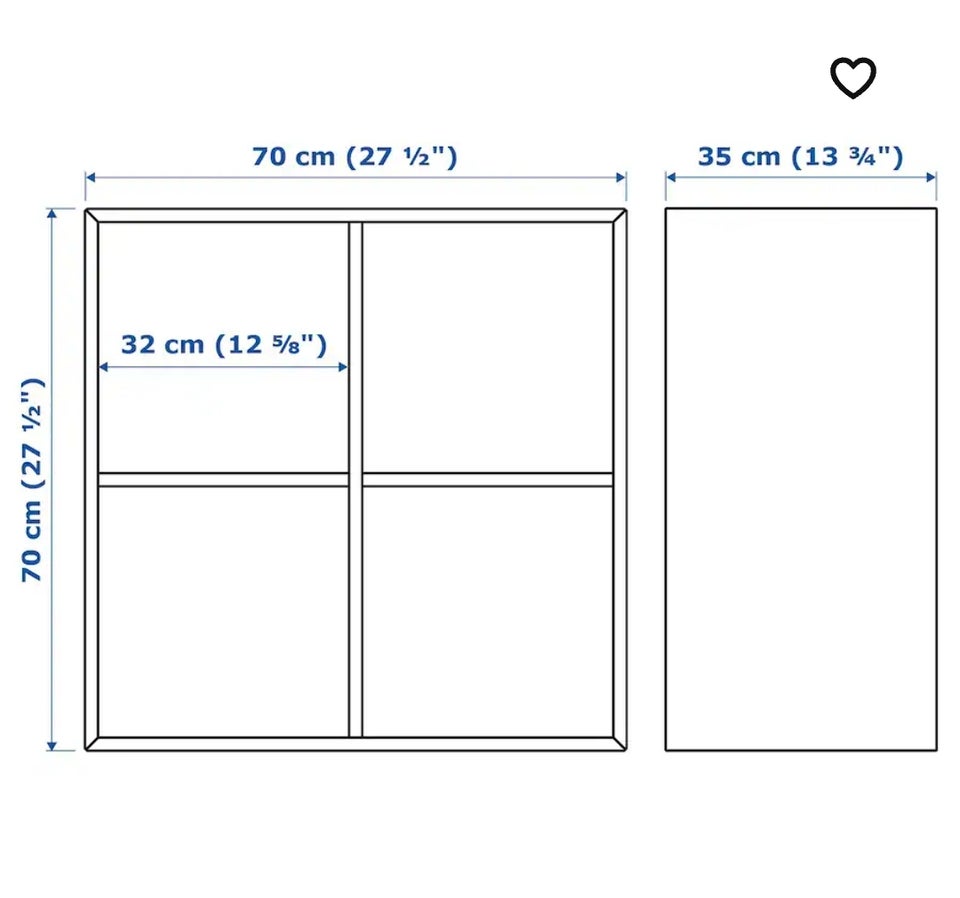 Kubikreol, EKET (IKEA), b: 70 d: 35