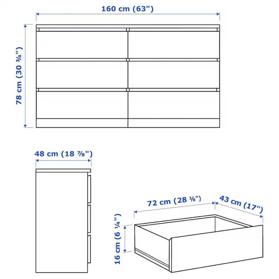 Kommode, b: 160 d: 48 h: 78