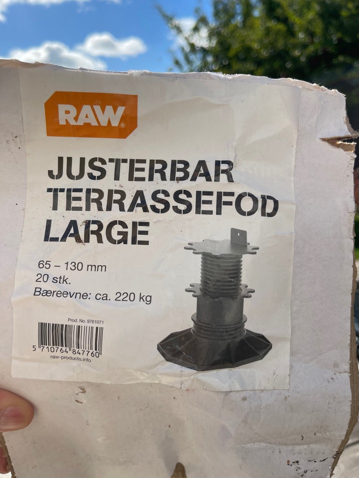 Andet, Raw, Terassefod