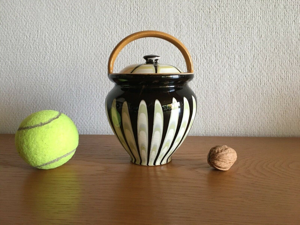 Keramik Krukke med låg og hank