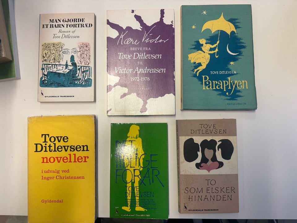 6 x Tove Ditlevsen bøger, Tove