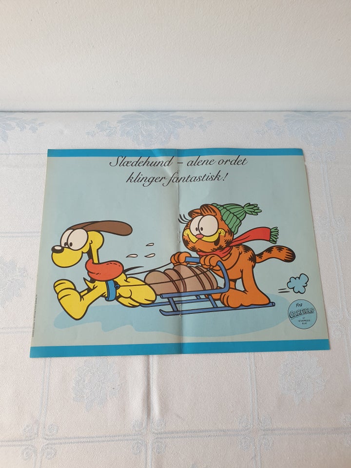 Plakat, tegneserie , Garfield