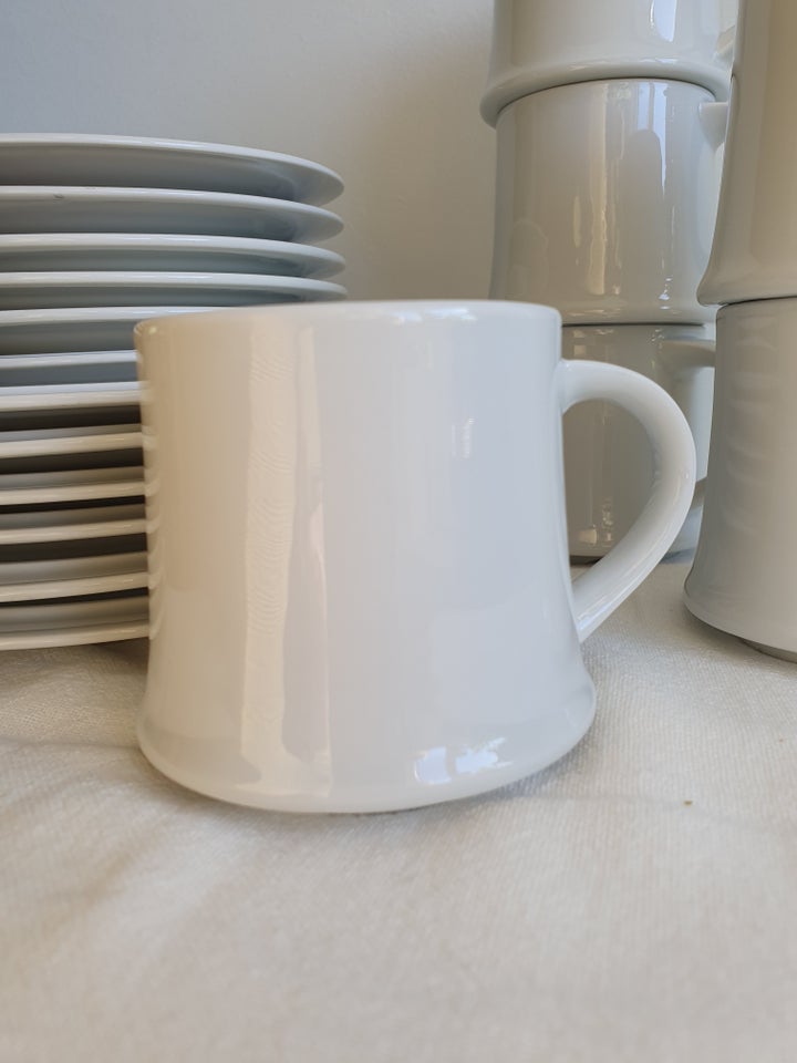 Porcelæn Kaffekrus 6 stk med