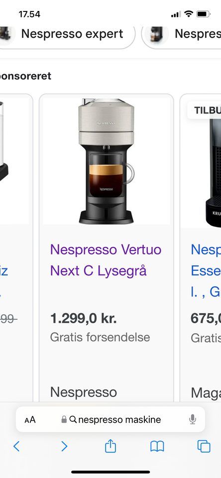 Andet, Kaffemaskine, Nespresso