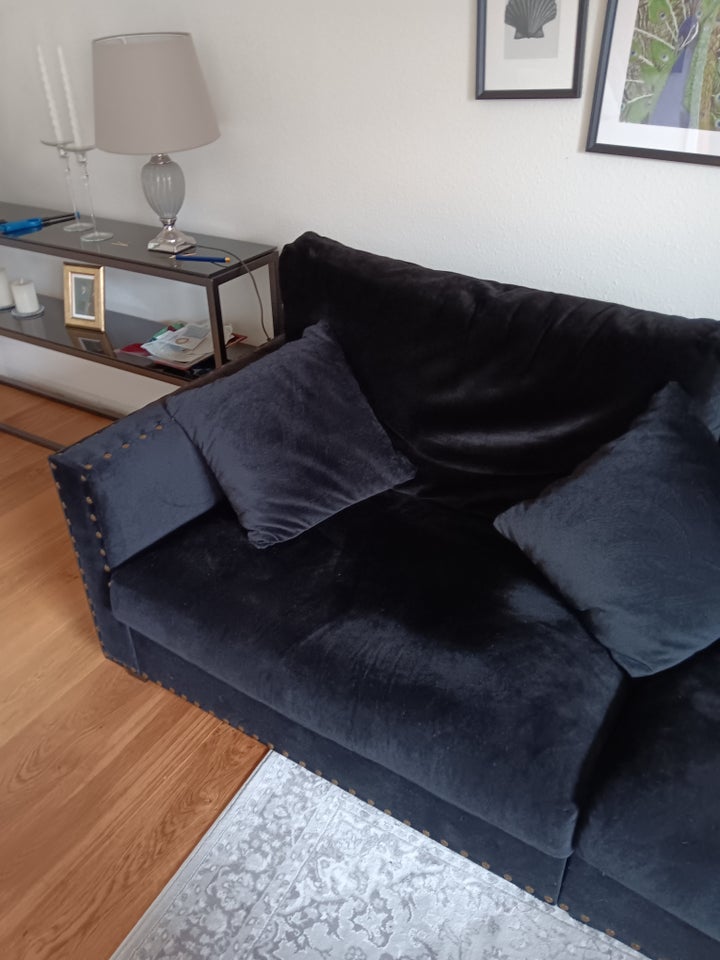 Sofa, fløjl, 3 pers.