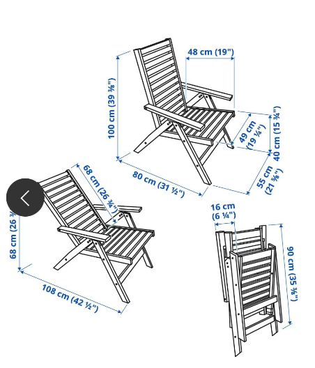 Havemøbelsæt Ikea - Äpplarö