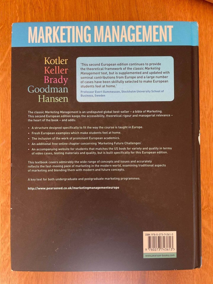 Marketing Management, P. Kotler,