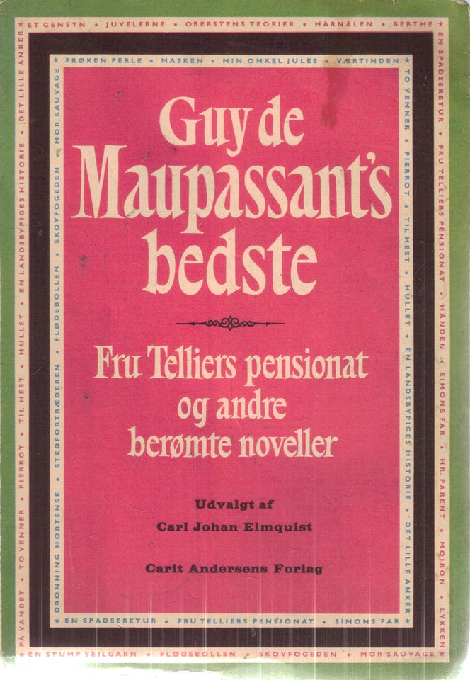 Guy de Maupassant' s bedste , -,