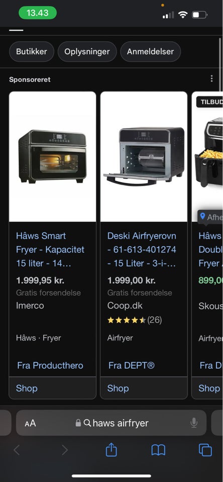 Airfryer Hãws