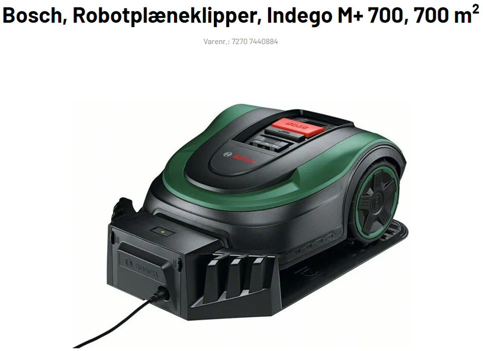 Bosch Robotplæneklipper I