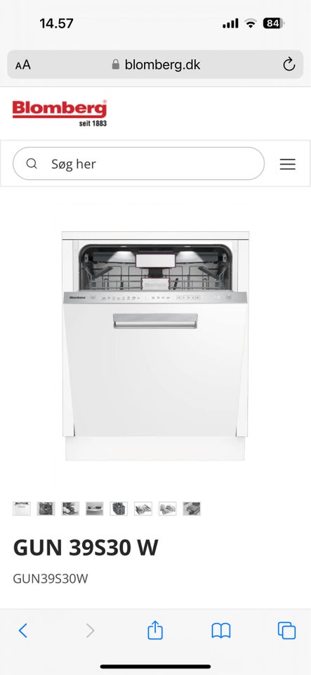 Blomberg GUN39S30W indbygning