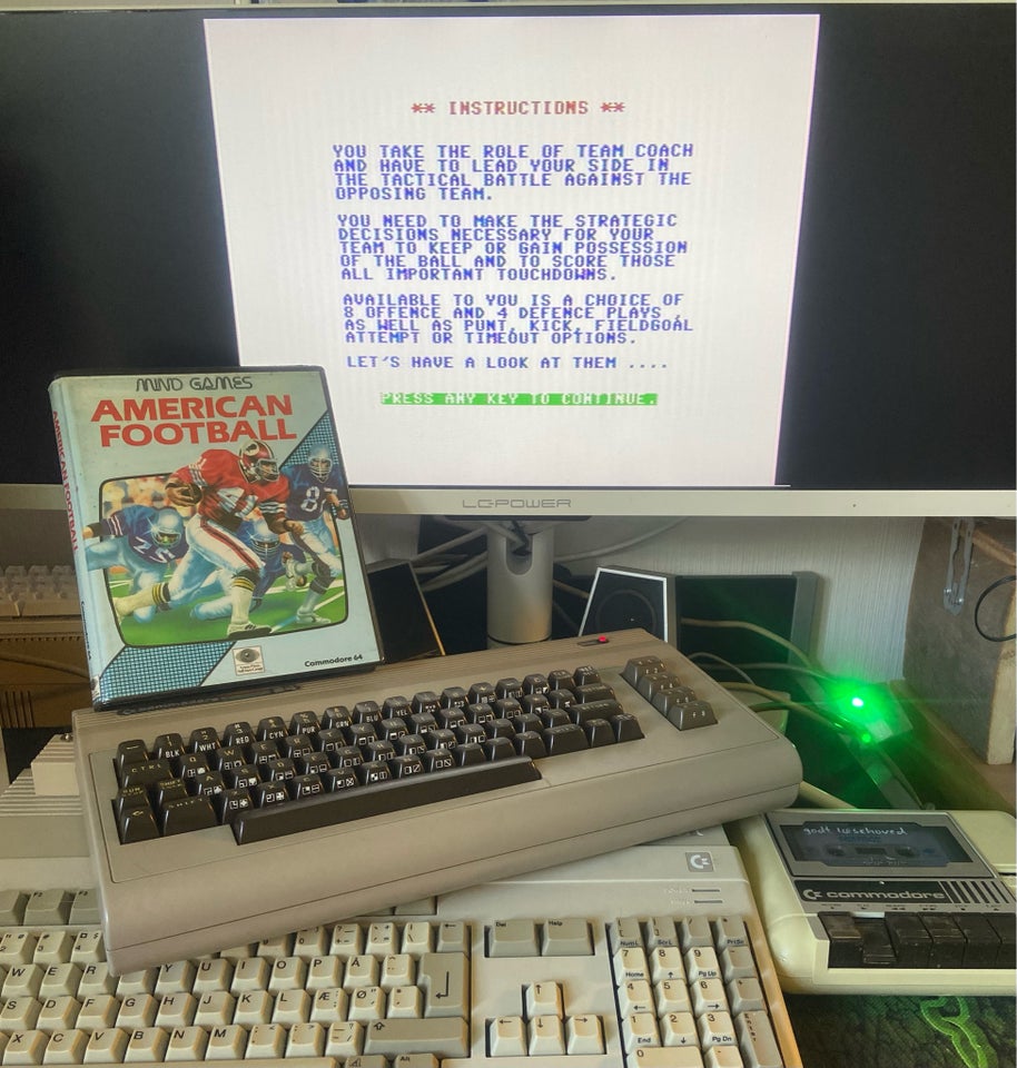 American Football Commodore 64