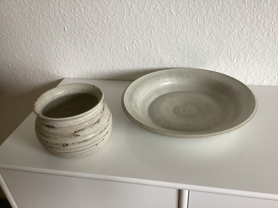 Keramik fad og skål/urtepotte