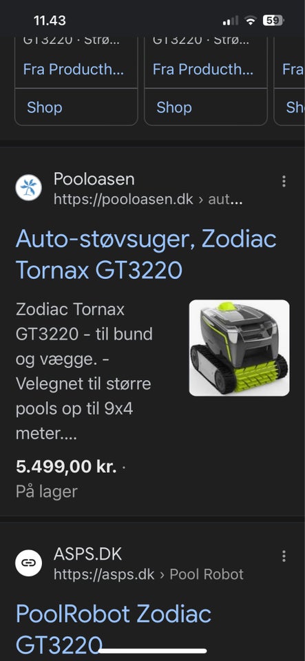 Poolrobot støvsuger, Zodiac