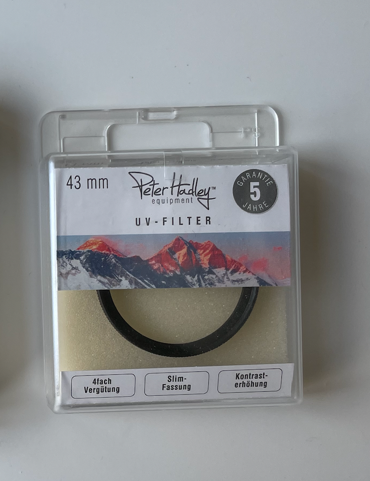 43 mm UV-Filter, Peter Hadley,