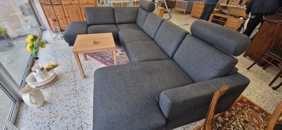 Hjørnesofa, stof, 6 pers.