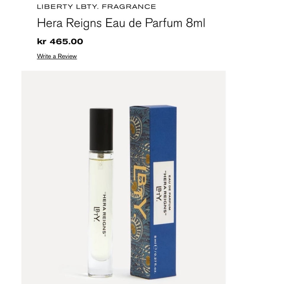 Eau de parfum, Hera Reigns, Liberty