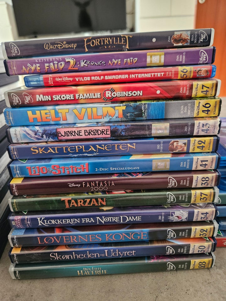 Disney dvd'er, DVD, tegnefilm