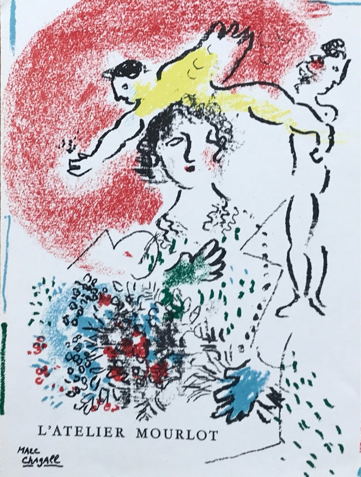 Litografi Chagall motiv: