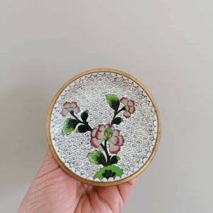 Cloisonne skål Vintage