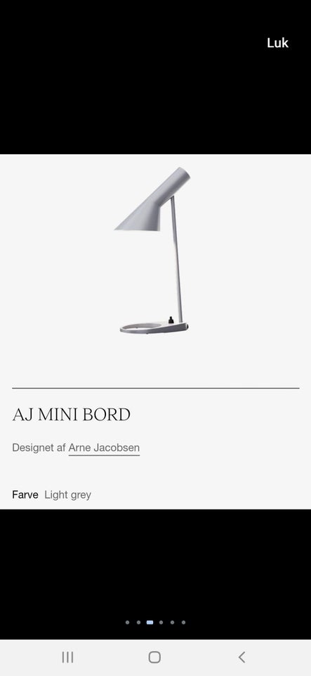 Arne Jacobsen NY AJ bordlampe