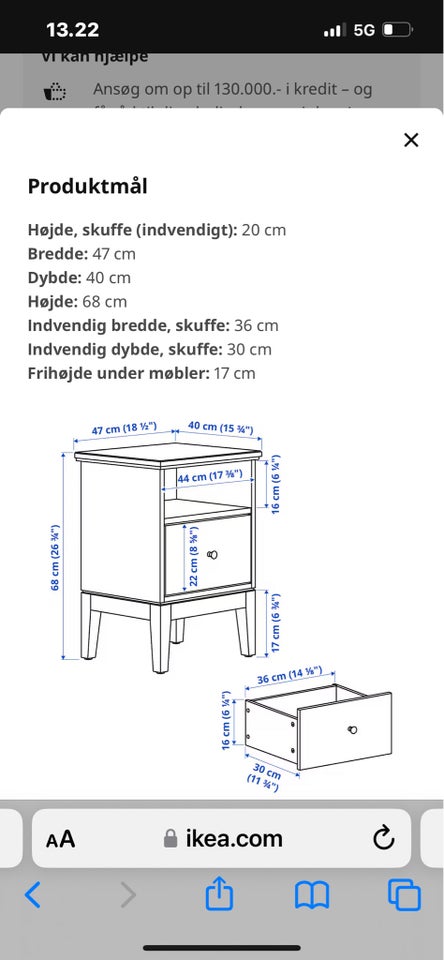 Natbord, Ikea