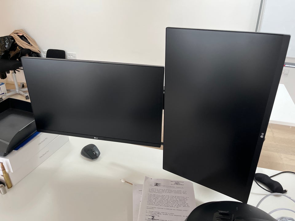 LG, fladskærm, 27” LG ERGO DUAL MED