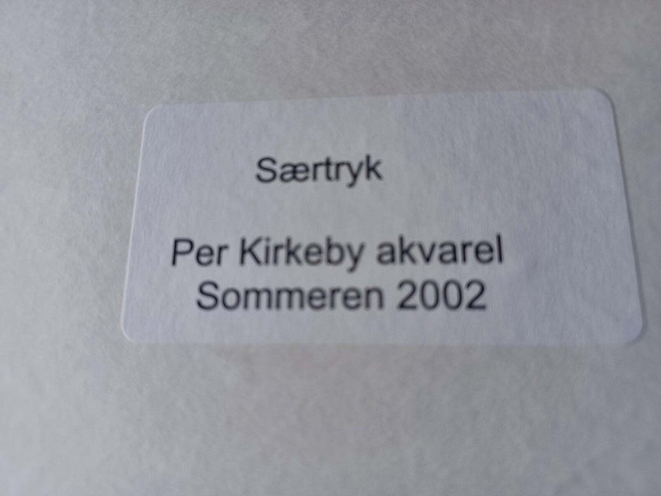 Akvarel, Per Kirkeby, motiv: