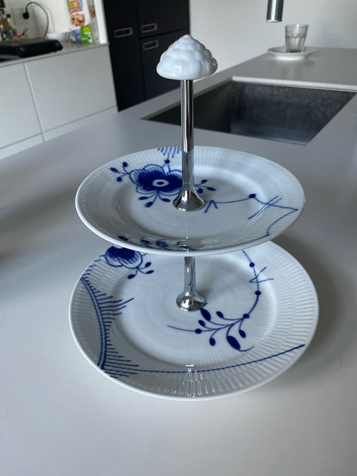 Porcelæn Etagere 2 lag Royal