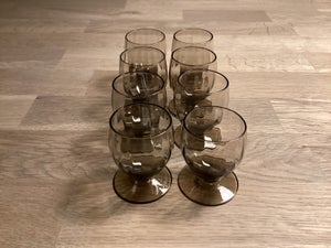 Glas Snapseglas Røgfarvet