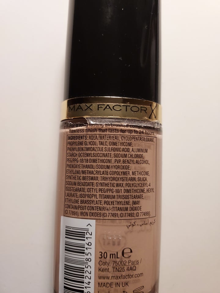 Andet Face finity Max factor