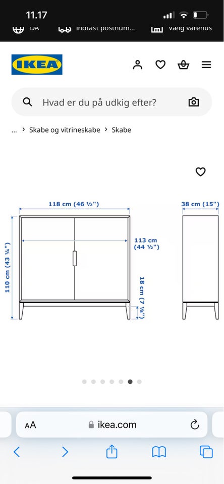 Andet skab, IKEA REGISSÖR , b: 118 d: