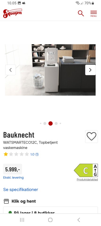 Bauknecht vaskemaskine,