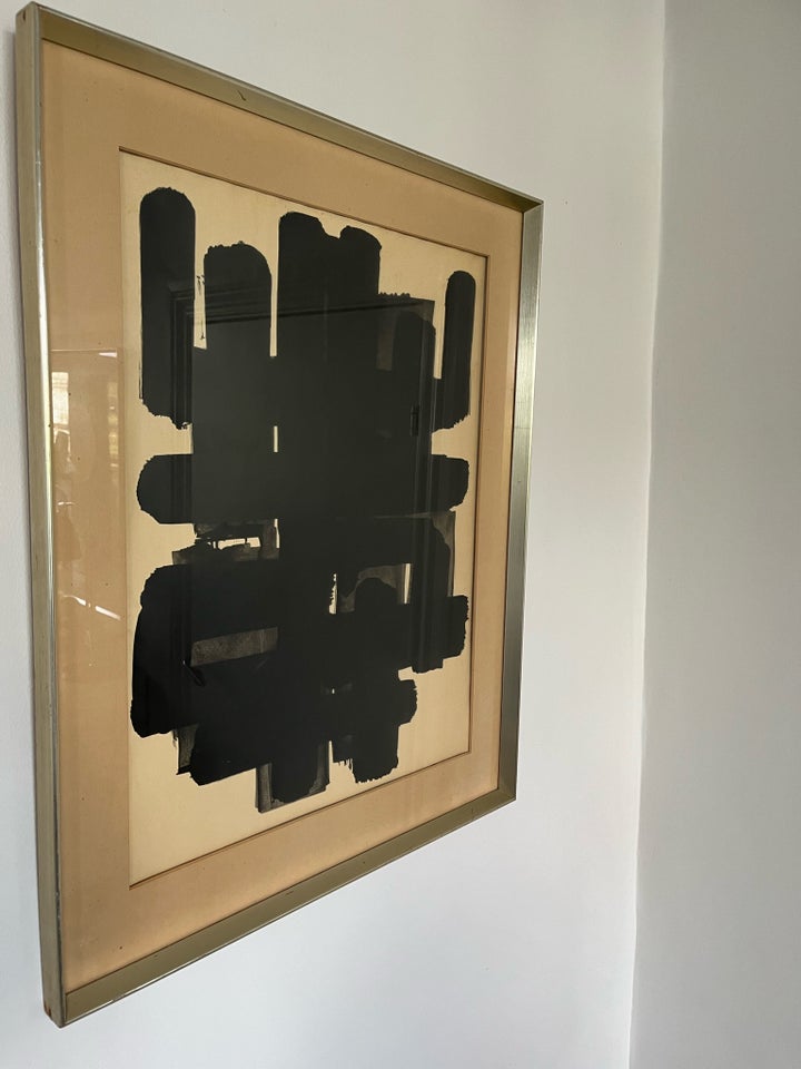 Litografi, Soulages, b: 65 h: 82