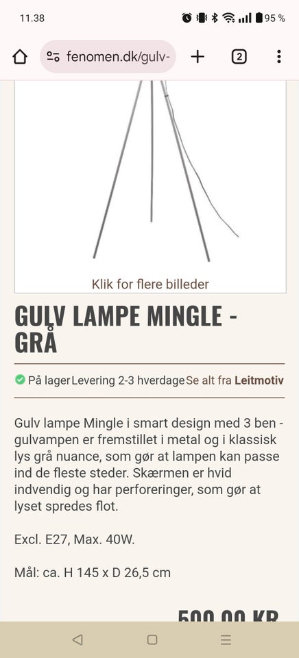 Standerlampe, Mingle