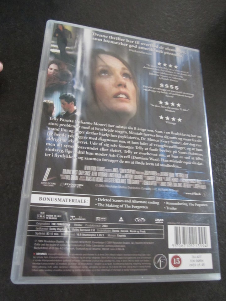 The forgotten, DVD, thriller